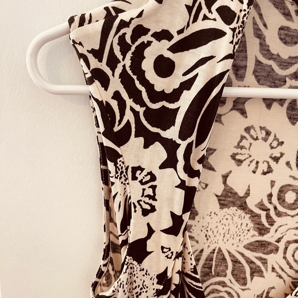 ✨ LUXE Banana Republic Silk & Linen Floral Wrap Dress- Size M✨👗 - Picture 6 of 7